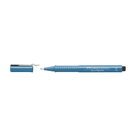 Cienkopis Faber-Castell Ecco Pigment, 0.5mm, niebieski